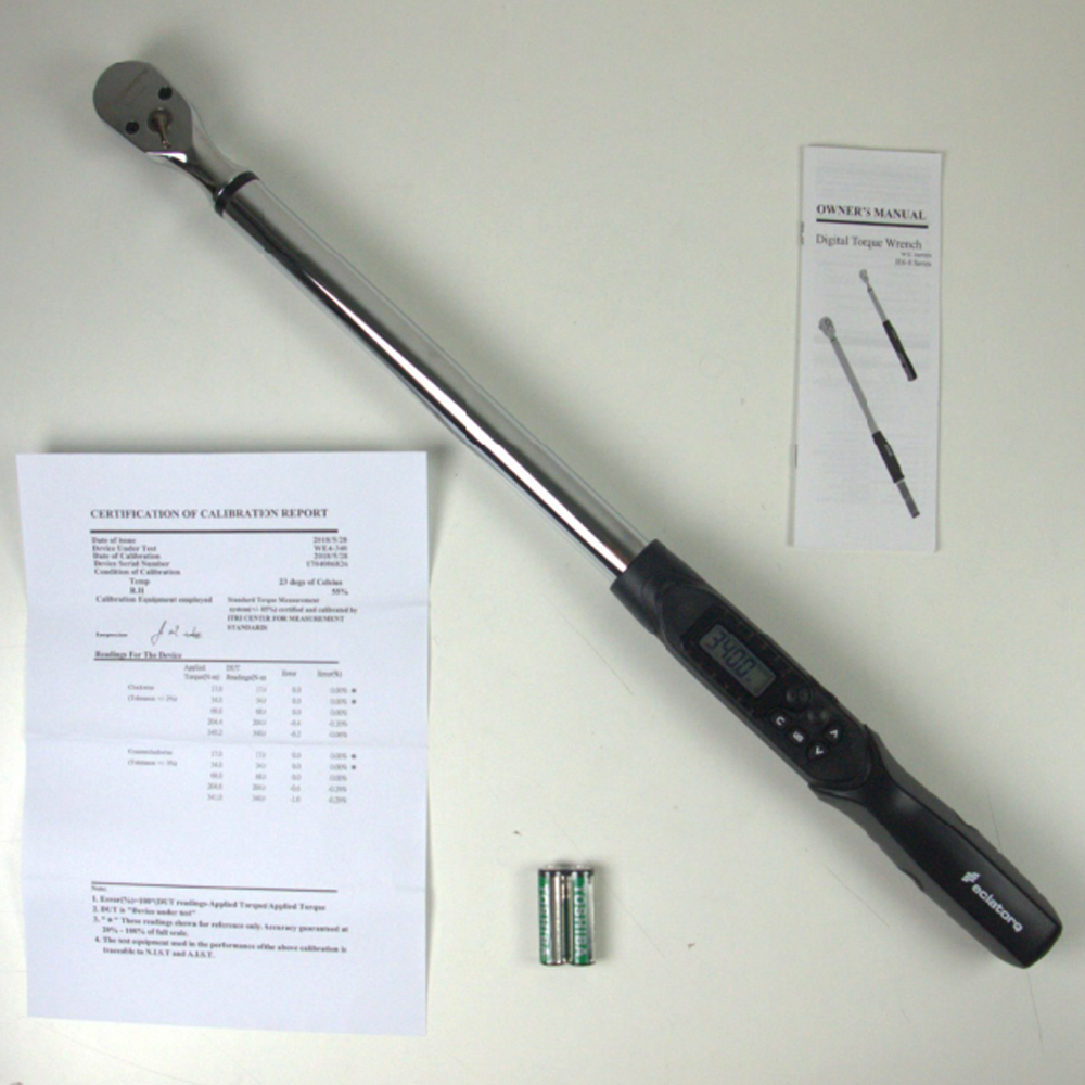 Eclatorq WK4-340BN ประแจทอร์ควัดแรงบิดดิจิตอล 1/2 นิ้ว (4หุน) ช่วงวัด 17–340 N-m | พร้อมหน้าจอแสดงผลและระบบแจ้งเตือนเสียง
Eclatorq WK4-340BN ประแจทอร์ควัดแรงบิดดิจิตอล 1/2 นิ้ว (4หุน) ช่วงวัด 17–340 N-m | พร้อมหน้าจอแสดงผลและระบบแจ้งเตือนเสียง