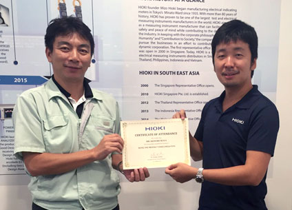 HIOKI training in Singapore office