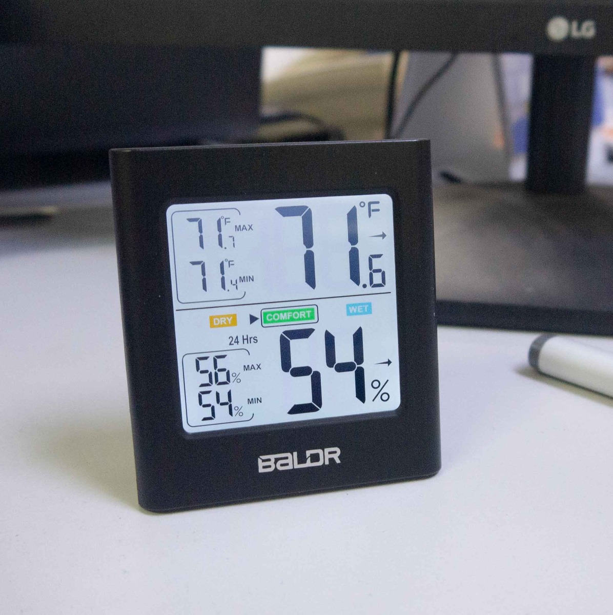 BALDR B0135TH เครื่องวัดอุณหภูมิและความชื้นแบบดิจิตอล Indoor Digital Thermometer Hygrometer