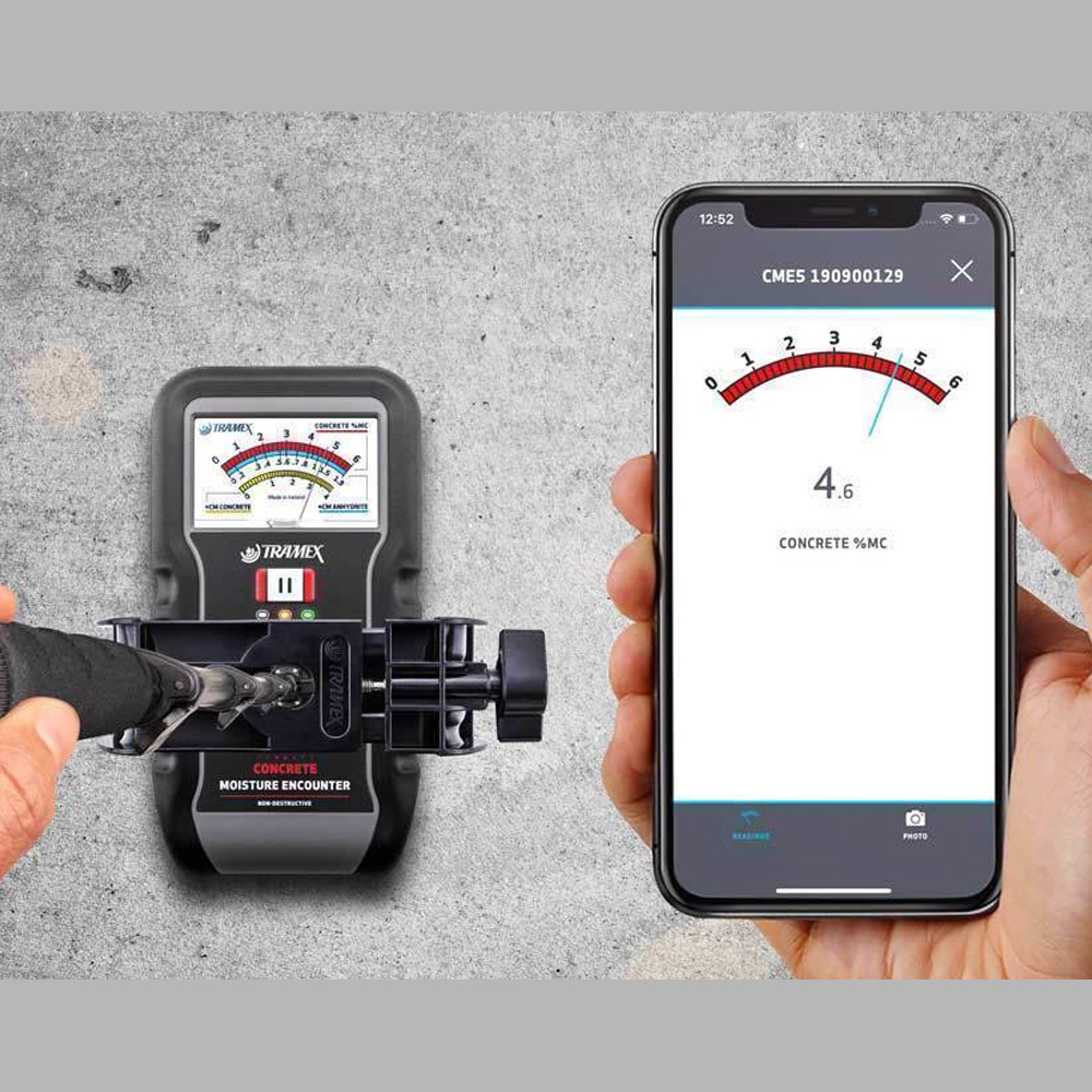 nnnnnnnnnn Tramex CME5 เครื่องวัดความชื้นคอนกรีตแบบไม่ทำลาย พร้อมแสดงผล CM และ %MC