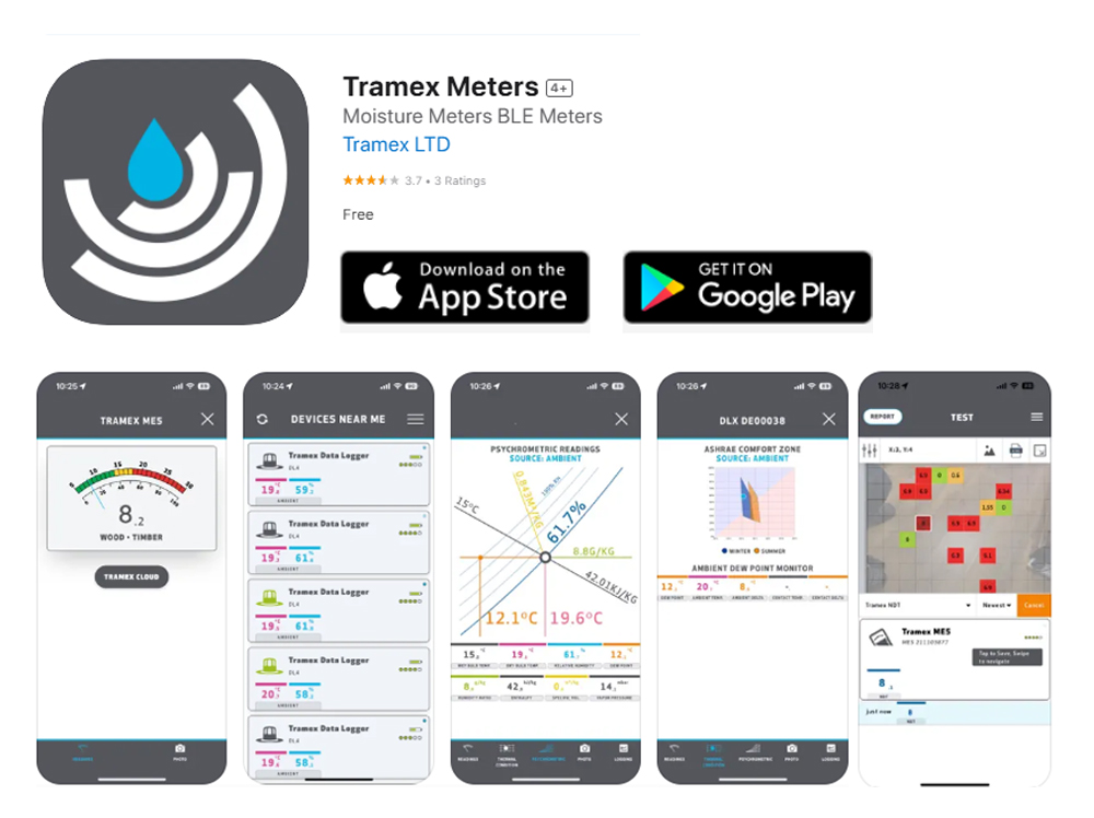 Tramex Meters APP. Tramex Meters APP.