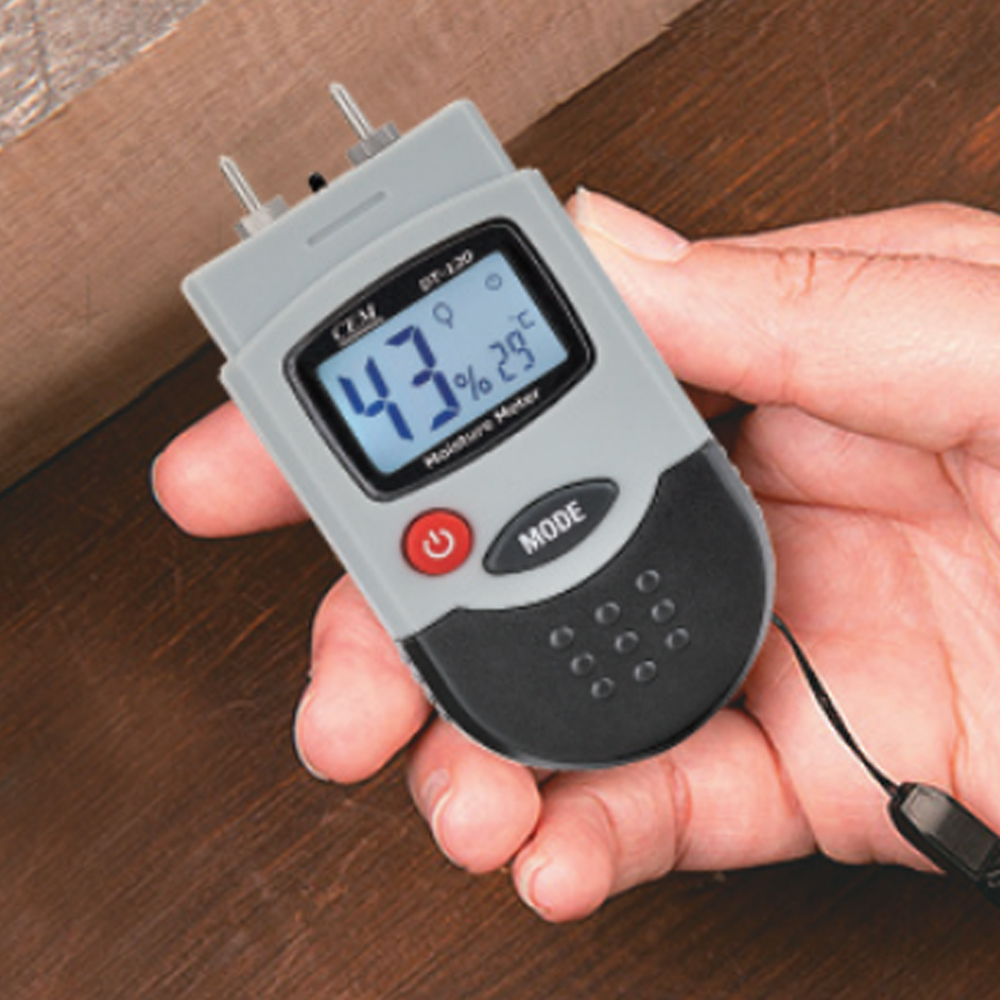 CEM DT-120 เครื่องวัดความชื้นวัสดุและไม้ พร้อมแสดงอุณหภูมิแบบดิจิตอล CEM DT-120 เครื่องวัดความชื้นวัสดุและไม้ พร้อมแสดงอุณหภูมิแบบดิจิตอล