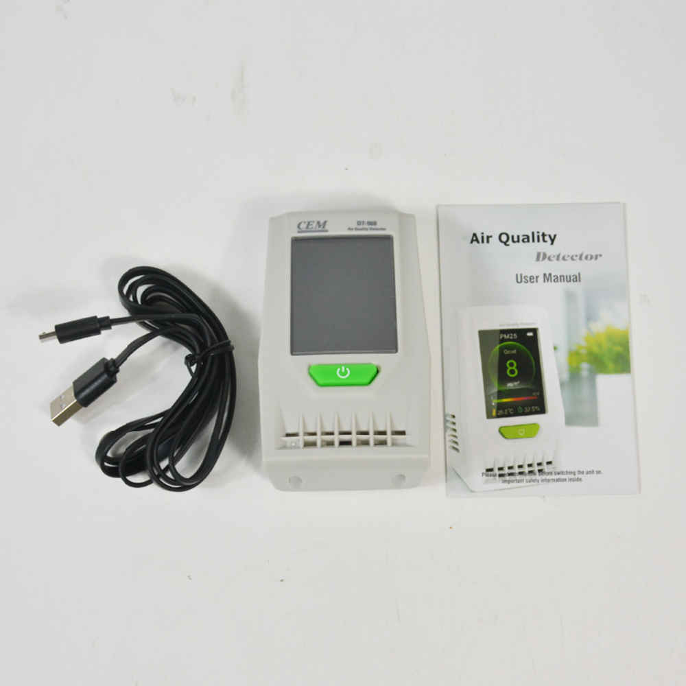 CEM DT-968 เครื่องวัดคุณภาพอากาศ PM2.5/PM10 พร้อมวัดอุณหภูมิและความชื้น
 CEM DT-968 เครื่องวัดคุณภาพอากาศ PM2.5/PM10 พร้อมวัดอุณหภูมิและความชื้น