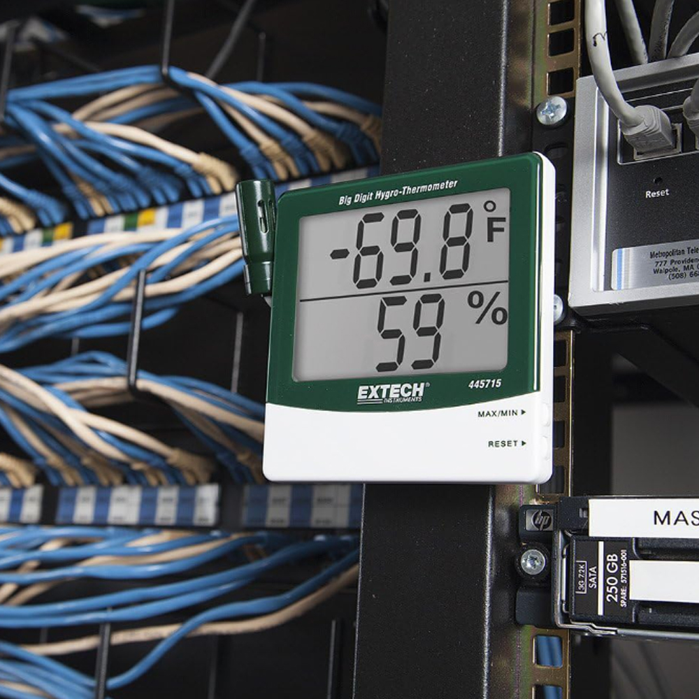 Extech 445715 เครื่องวัดอุณหภูมิและความชื้นแบบมีหัววัดภายนอก พร้อมจอใหญ่ 2 บรรทัด Extech 445715 เครื่องวัดอุณหภูมิและความชื้นแบบมีหัววัดภายนอก พร้อมจอใหญ่ 2 บรรทัด