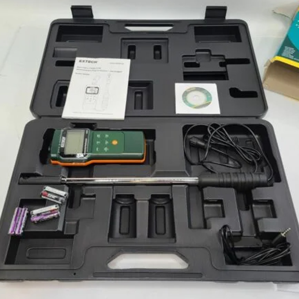 Extech AN340 | เครื่องวัดความเร็วลม ปริมาตรลม ความชื้น อุณหภูมิ พร้อม Data Logger Extech AN340 | เครื่องวัดความเร็วลม ปริมาตรลม ความชื้น อุณหภูมิ พร้อม Data Logger