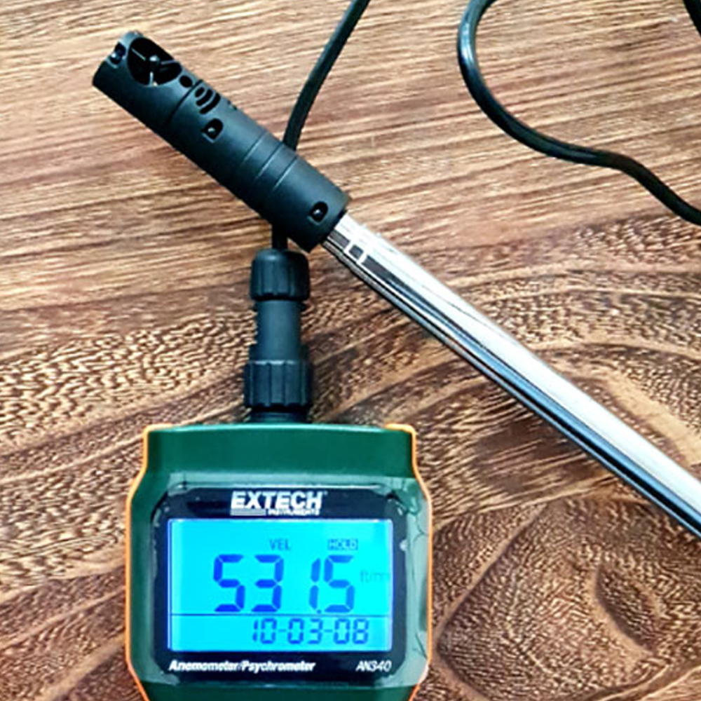 Extech AN340 | เครื่องวัดความเร็วลม ปริมาตรลม ความชื้น อุณหภูมิ พร้อม Data Logger Extech AN340 | เครื่องวัดความเร็วลม ปริมาตรลม ความชื้น อุณหภูมิ พร้อม Data Logger