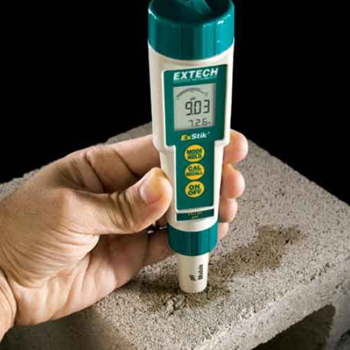 Extech EX-PH100 เครื่องวัดค่า pH กันน้ำ พร้อมหัววัด Flat Surface | Waterproof ExStik® pH Meter
 Extech EX-PH100 เครื่องวัดค่า pH กันน้ำ พร้อมหัววัด Flat Surface | Waterproof ExStik® pH Meter