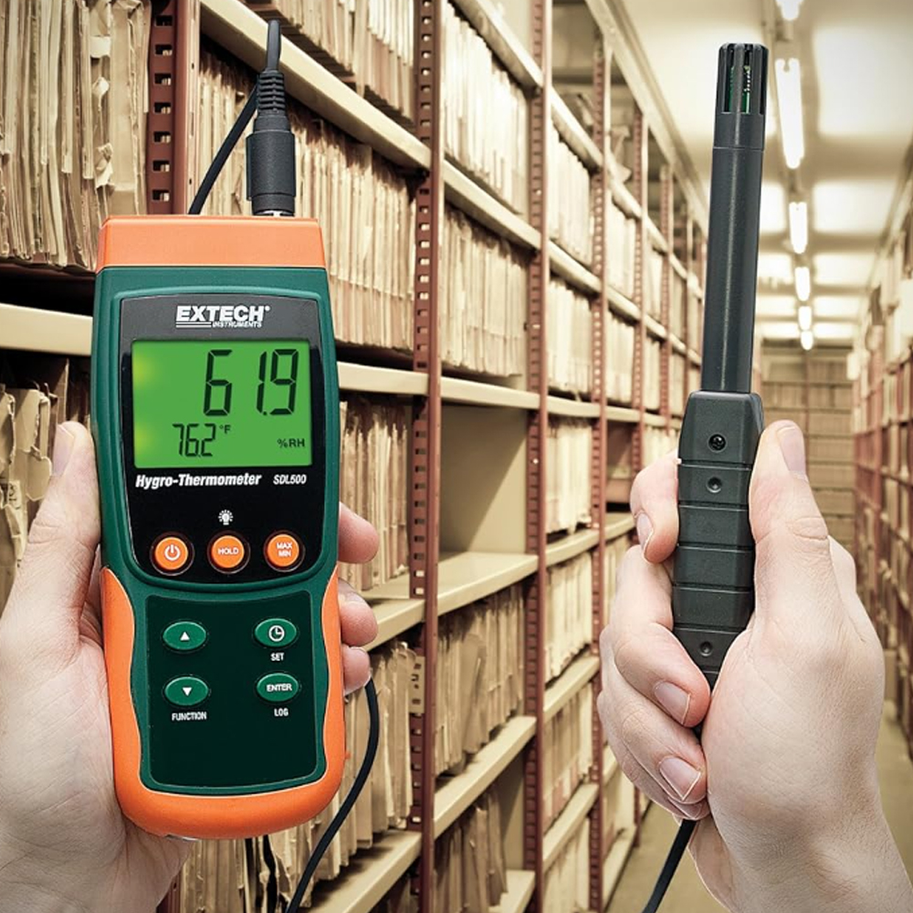 Extech SDL500 เครื่องวัดอุณหภูมิ ความชื้น จุดน้ำค้าง พร้อม Data Logger บันทึก SD Card Extech SDL500 เครื่องวัดอุณหภูมิ ความชื้น จุดน้ำค้าง พร้อม Data Logger บันทึก SD Card