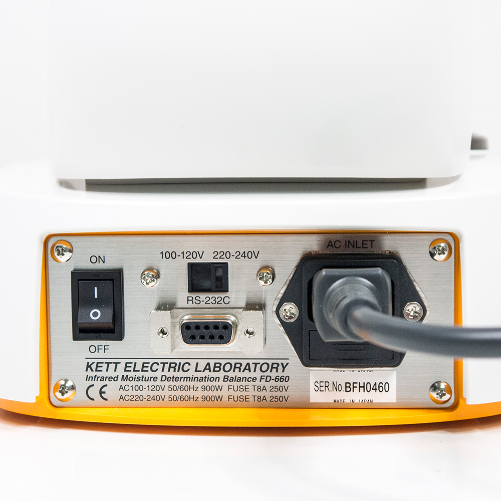 Kett FD-660 เครื่องวิเคราะห์ความชื้นแบบอินฟราเรดระบบ Auto Taring ความแม่นยำสูง (Moisture AnalyzersInfrared Moisture Analyzer FD-660)
 Kett FD-660 เครื่องวิเคราะห์ความชื้นแบบอินฟราเรดระบบ Auto Taring ความแม่นยำสูง (Moisture AnalyzersInfrared Moisture Analyzer FD-660)