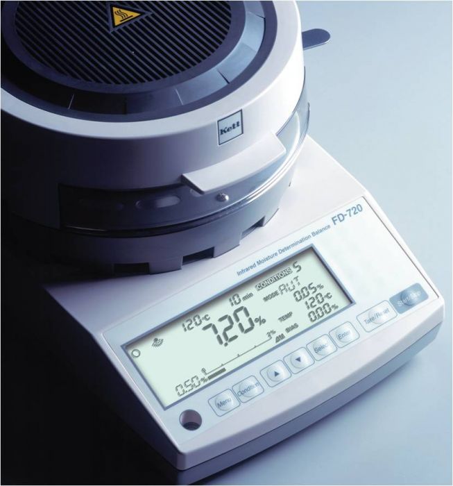 เครื่องวัดความชื้น, เครื่องชั่งหาความชื้น, เครื่องชั่งmoisture balance, Moisture Balance, Infrared Moisture Balance, FD-720 Kett-Japan
