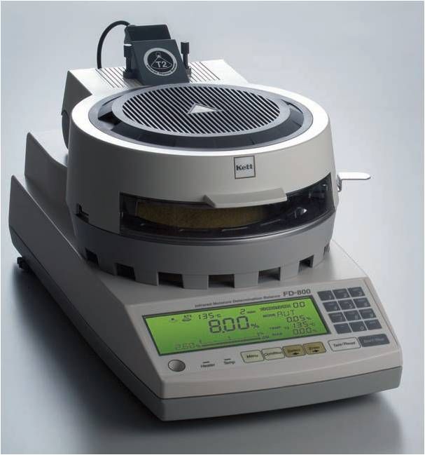 เครื่องวัดความชื้น, เครื่องชั่งหาความชื้น, เครื่องชั่งmoisture balance, Moisture Balance, Infrared Moisture Balance, FD-800 Kett-Japan