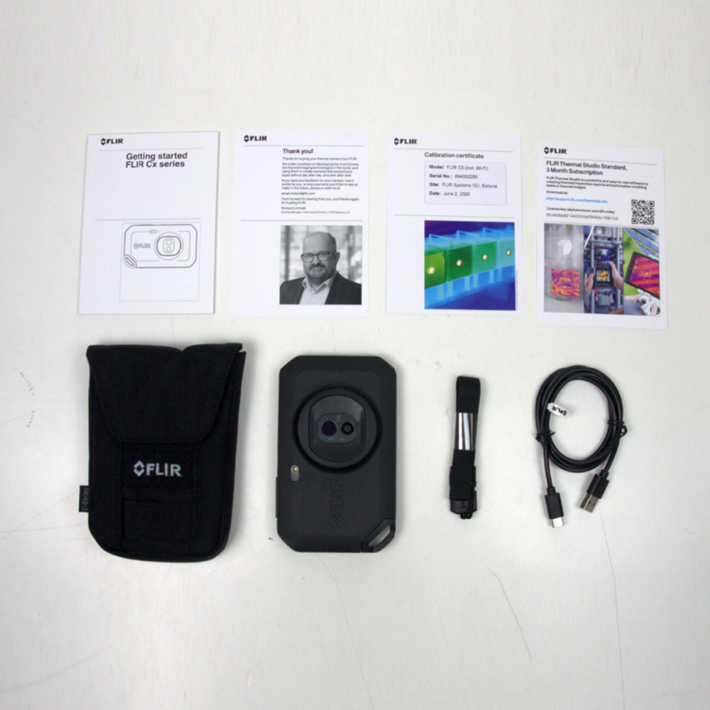 FLIR C5 กล้องถ่ายภาพความร้อนแบบพกพา ความละเอียด 160×120 px เชื่อมต่อ Wi-Fi | Max 400°C
 FLIR C5 กล้องถ่ายภาพความร้อนแบบพกพา ความละเอียด 160×120 px เชื่อมต่อ Wi-Fi | Max 400°C