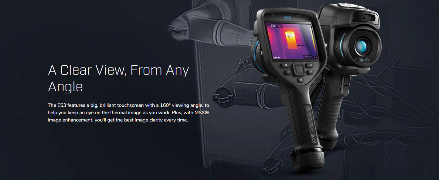 FLIR E53 กล้องถ่ายภาพความร้อน (240×180 Pixels) FLIR E53 กล้องถ่ายภาพความร้อน (240×180 Pixels)