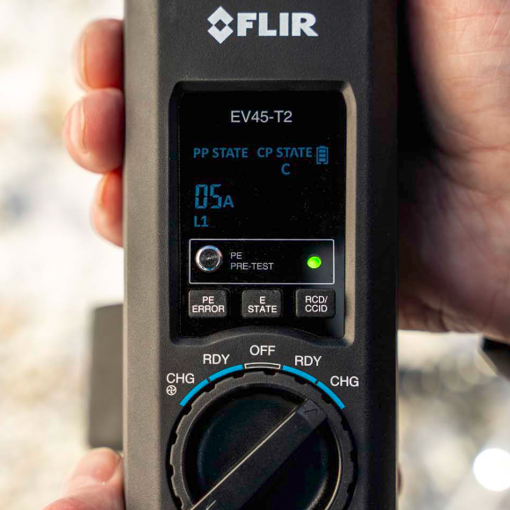 FLIR EV45-T2 อแดปเตอร์ทดสอบ EV Charger พร้อมหัวต่อ Type 2 และ Type 1 สำหรับตรวจสอบสถานีชาร์จไฟฟ้า
FLIR EV45-T2 อแดปเตอร์ทดสอบ EV Charger พร้อมหัวต่อ Type 2 และ Type 1 สำหรับตรวจสอบสถานีชาร์จไฟฟ้า