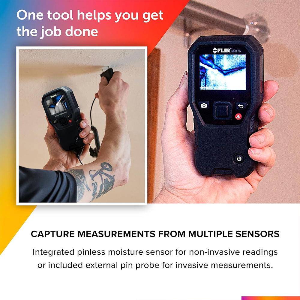 FLIR MR160 กล้องถ่ายภาพความร้อนตรวจจับความชื้น (Imaging Moisture Meter with IGM™ Technology)
 FLIR MR160 กล้องถ่ายภาพความร้อนตรวจจับความชื้น (Imaging Moisture Meter with IGM™ Technology)