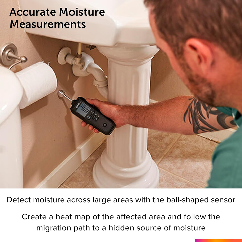 FLIR MR59 เครื่องวัดความชื้นแบบไม่ทำลายพื้นผิว พร้อมหัววัดทรงกลม | Bluetooth® FLIR MR59 เครื่องวัดความชื้นแบบไม่ทำลายพื้นผิว พร้อมหัววัดทรงกลม | Bluetooth®