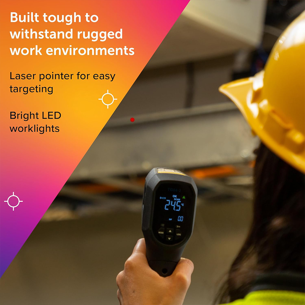 FLIR TG54-2 Infrared Thermometer เครื่องวัดอุณหภูมิอินฟราเรดแบบไม่สัมผัส | Max 850°C
 FLIR TG54-2 Infrared Thermometer เครื่องวัดอุณหภูมิอินฟราเรดแบบไม่สัมผัส | Max 850°C
