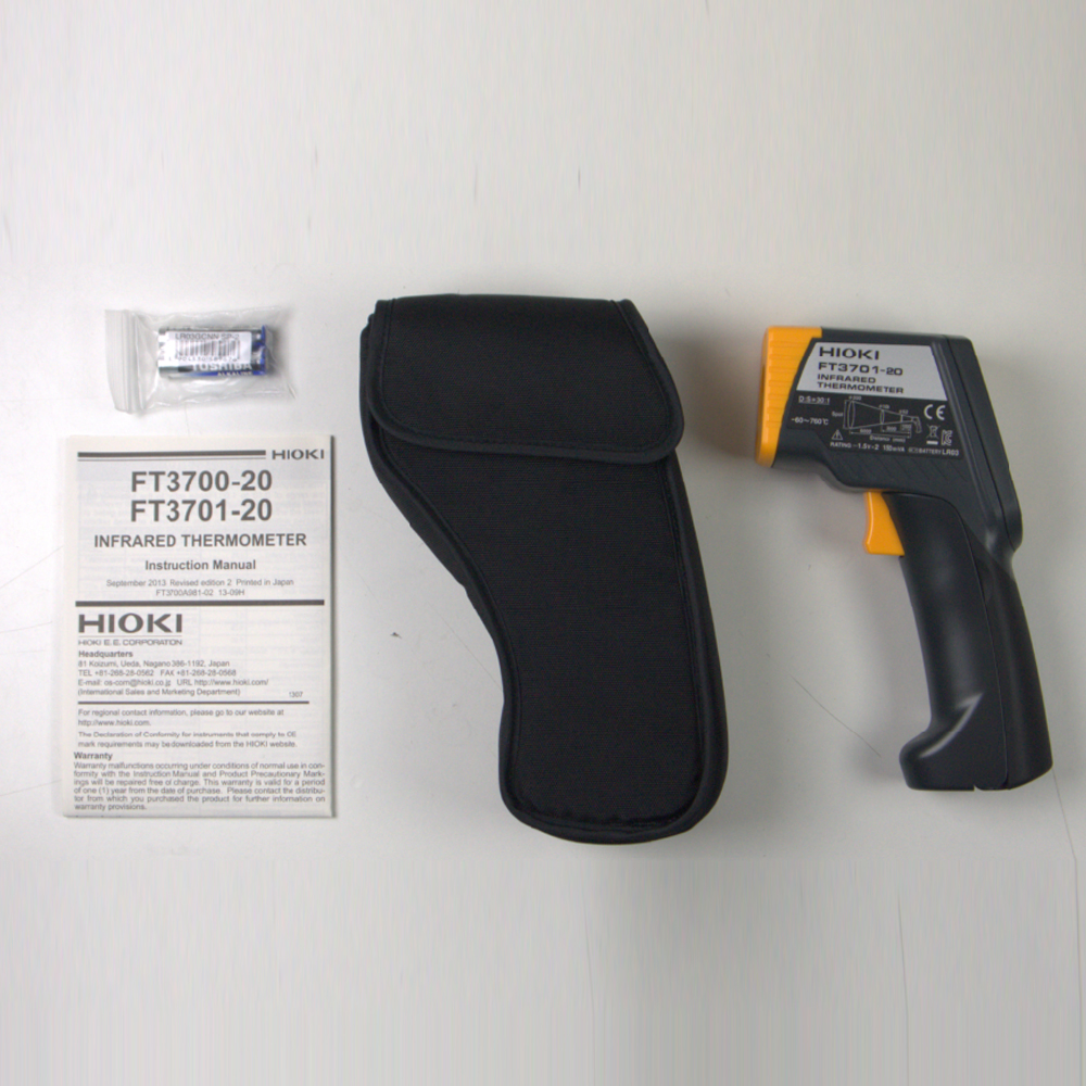 HIOKI FT3700 Series เครื่องวัดอุณหภูมิอินฟราเรดแบบไม่สัมผัส | Infrared Thermometer
 HIOKI FT3700 Series เครื่องวัดอุณหภูมิอินฟราเรดแบบไม่สัมผัส | Infrared Thermometer