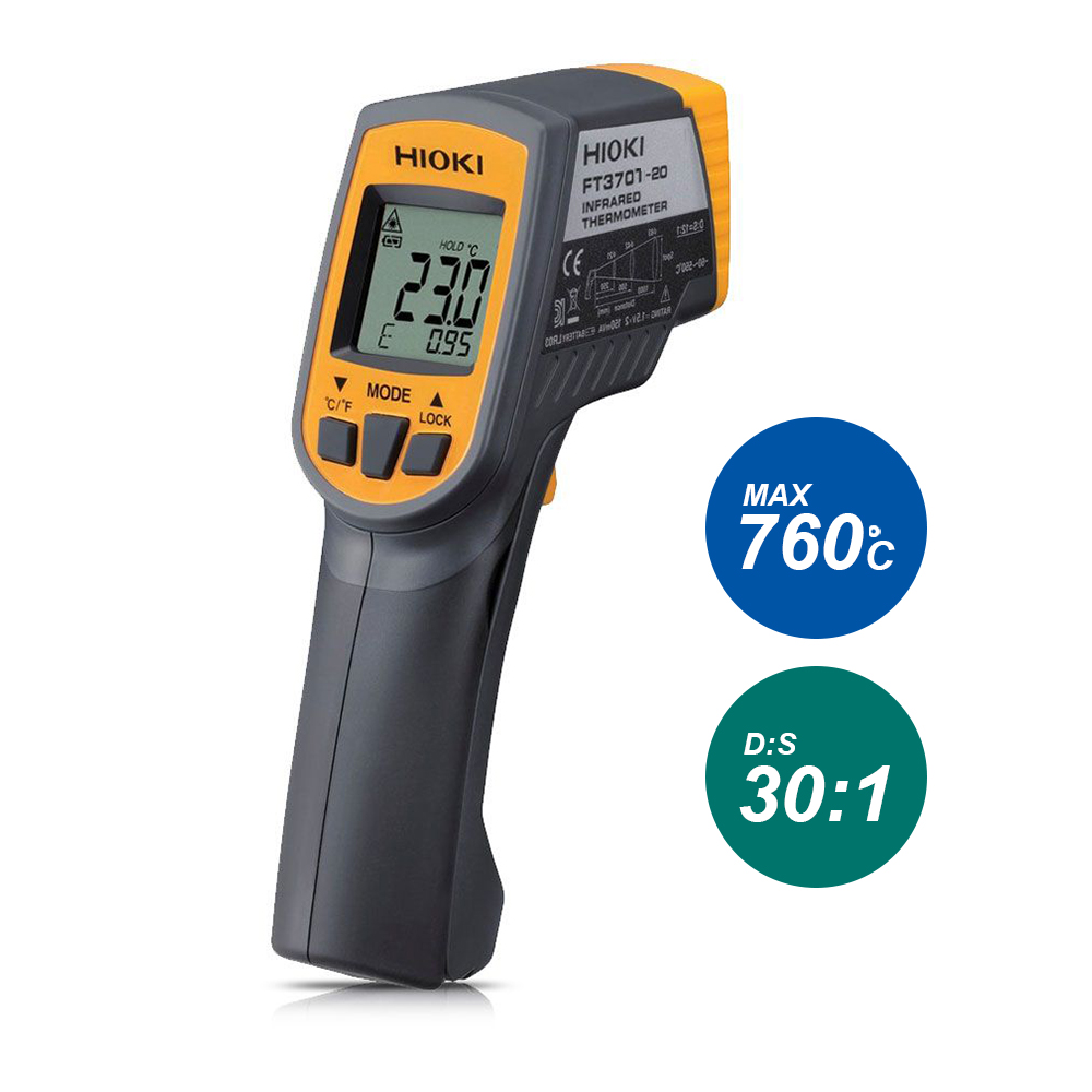 HIOKI FT3701-20 เครื่องวัดอุณหภูมิอินฟราเรดแบบไม่สัมผัส | Infrared Thermometer -60 ถึง 760°C (D:S 30:1)