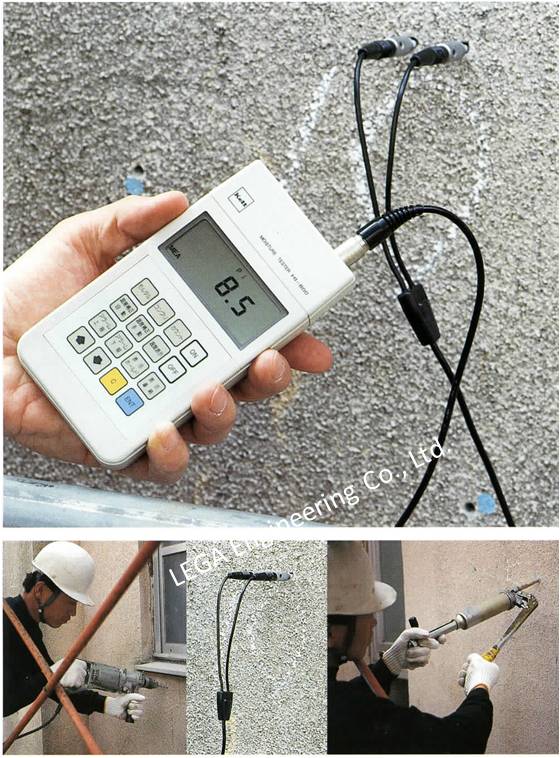 เครื่องวัดความชื้นคอนกรีต, เครื่องวัดความชื้นปูน, Concrete Moisture Tester, Mortar moisture Meter, HI-800, Kett