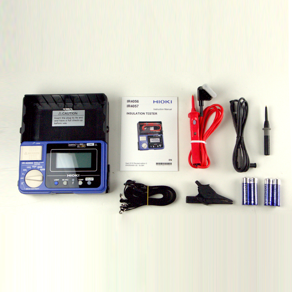 Hioki IR4056-21 เครื่องทดสอบค่าความเป็นฉนวน พร้อมฟังก์ชันวัดค่าความต้านทานต่ำ (Low Resistance) ความแม่นยำสูง
 Hioki IR4056-21 เครื่องทดสอบค่าความเป็นฉนวน พร้อมฟังก์ชันวัดค่าความต้านทานต่ำ (Low Resistance) ความแม่นยำสูง