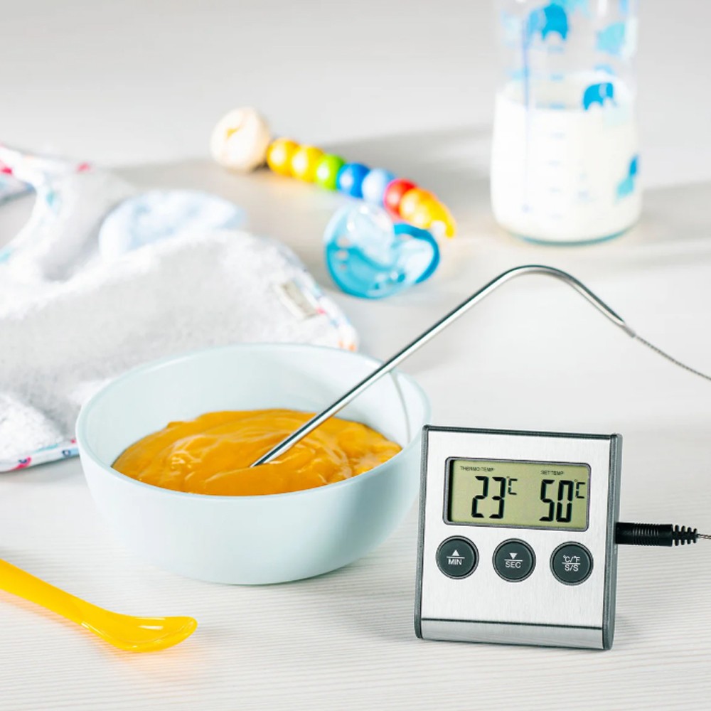 LONNMETER LDT-100 เครื่องวัดอุณหภูมิอาหารพร้อมฟังก์ชันจับเวลา | Digital Meat Thermometer & Timer (Max 250°C)
LONNMETER LDT-100 เครื่องวัดอุณหภูมิอาหารพร้อมฟังก์ชันจับเวลา | Digital Meat Thermometer & Timer (Max 250°C)