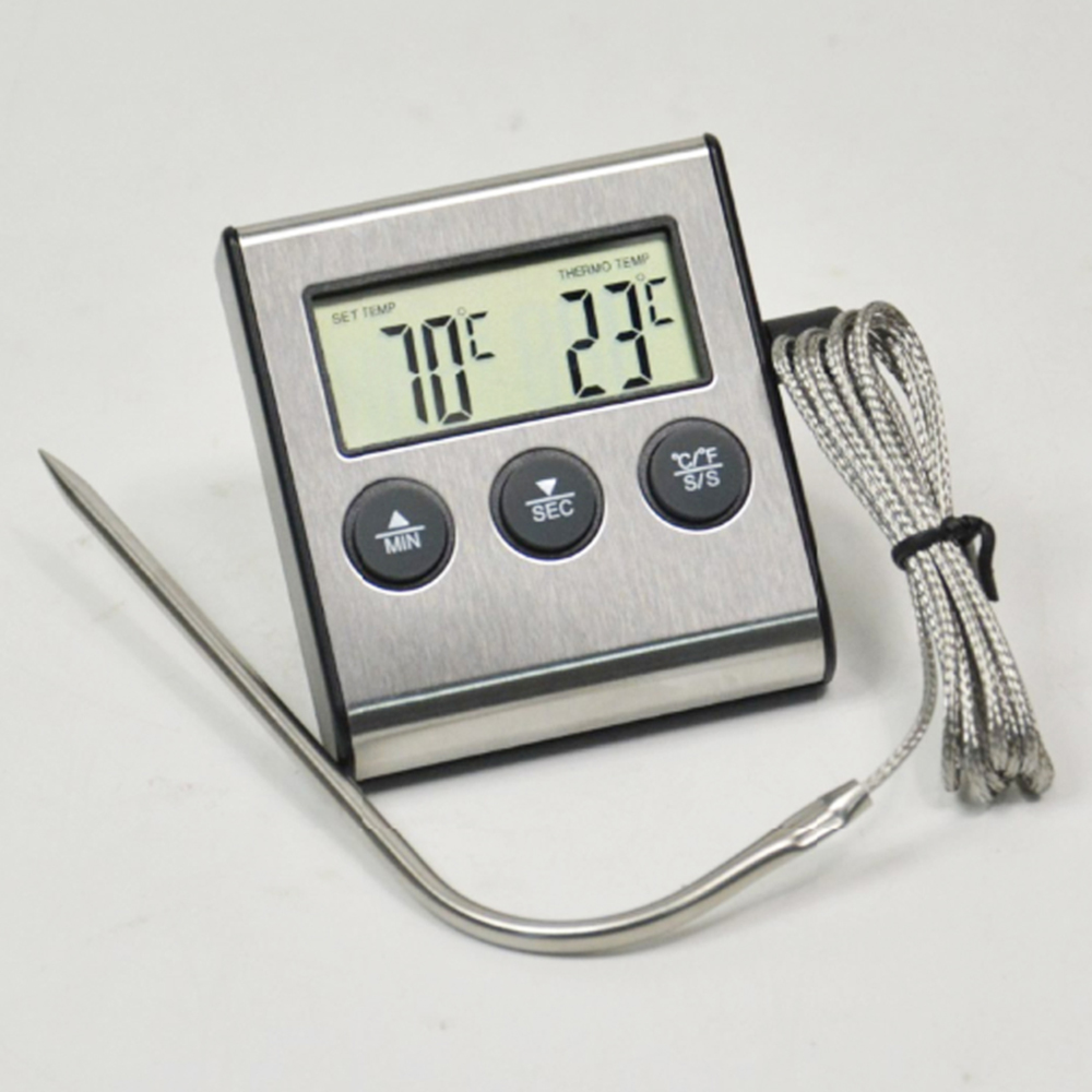 LONNMETER LDT-100 เครื่องวัดอุณหภูมิอาหารพร้อมฟังก์ชันจับเวลา | Digital Meat Thermometer & Timer (Max 250°C)
LONNMETER LDT-100 เครื่องวัดอุณหภูมิอาหารพร้อมฟังก์ชันจับเวลา | Digital Meat Thermometer & Timer (Max 250°C)