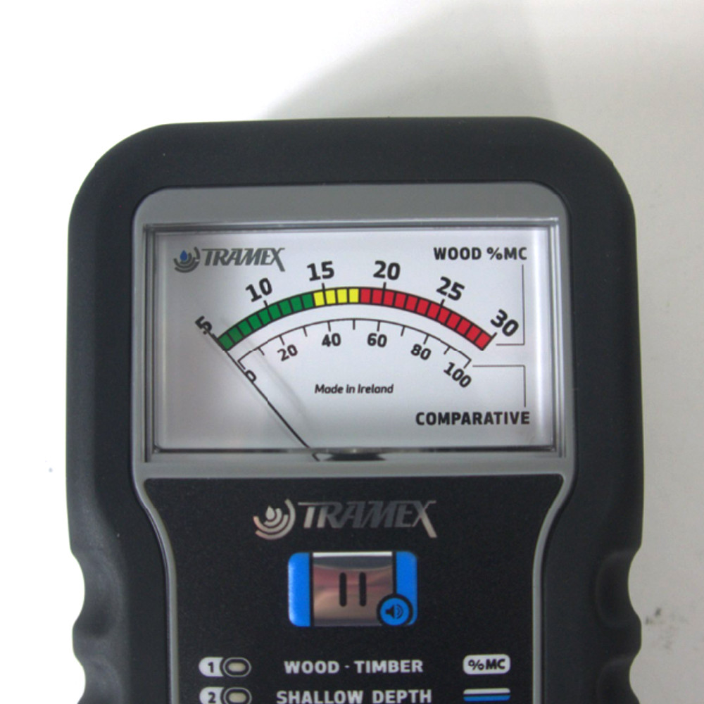 Tramex ME5 เครื่องวัดความชื้นวัสดุก่อสร้างแบบไม่ทำลาย พร้อมระบบวัดสองระดับความลึก
 Tramex ME5 เครื่องวัดความชื้นวัสดุก่อสร้างแบบไม่ทำลาย พร้อมระบบวัดสองระดับความลึก