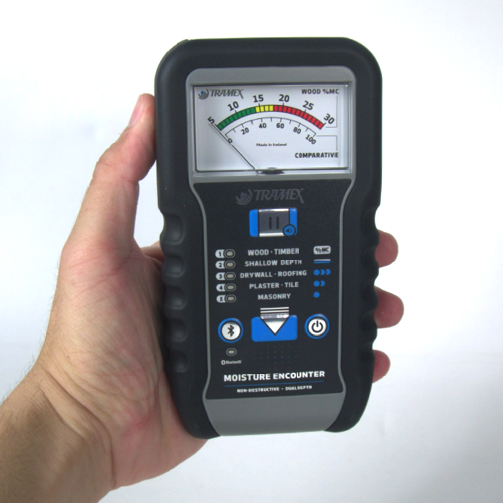 Tramex ME5 เครื่องวัดความชื้นวัสดุก่อสร้างแบบไม่ทำลาย พร้อมระบบวัดสองระดับความลึก
 Tramex ME5 เครื่องวัดความชื้นวัสดุก่อสร้างแบบไม่ทำลาย พร้อมระบบวัดสองระดับความลึก