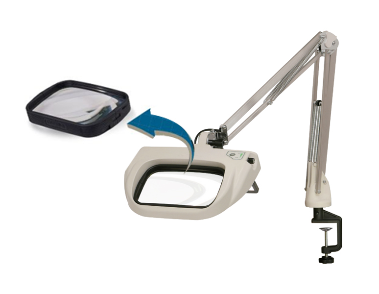 Otsuka O-LIGHT6-B-2XAR โคมไฟแว่นขยายแบบตั้งโต๊ะ│Big Recta-Lens Series