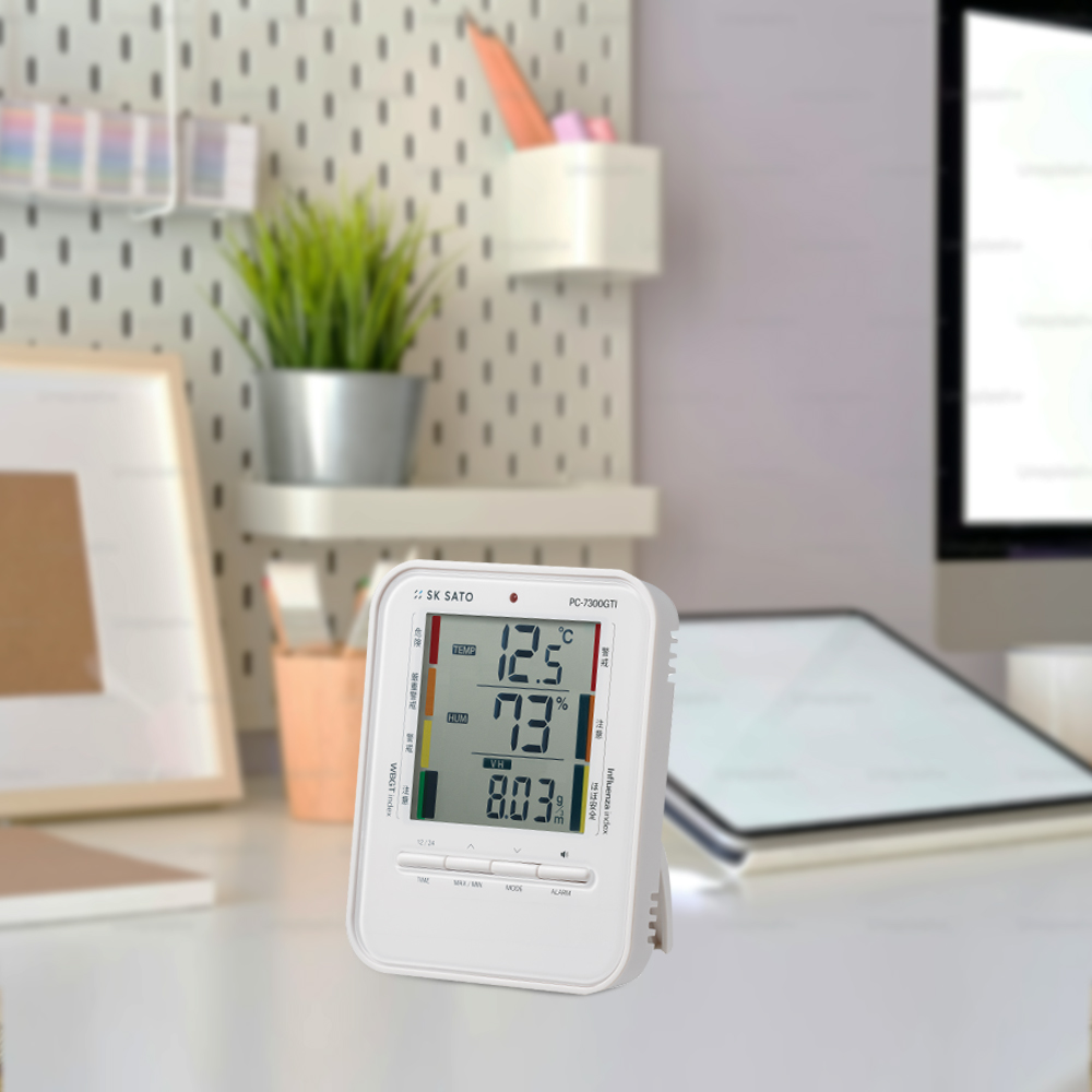 SK Sato PC-7300GTI เครื่องวัดอุณหภูมิและอุณหภูมิความชื้น (WBGT) | Digital Thermohygrometer
SK Sato PC-7300GTI เครื่องวัดอุณหภูมิและอุณหภูมิความชื้น (WBGT) | Digital Thermohygrometer