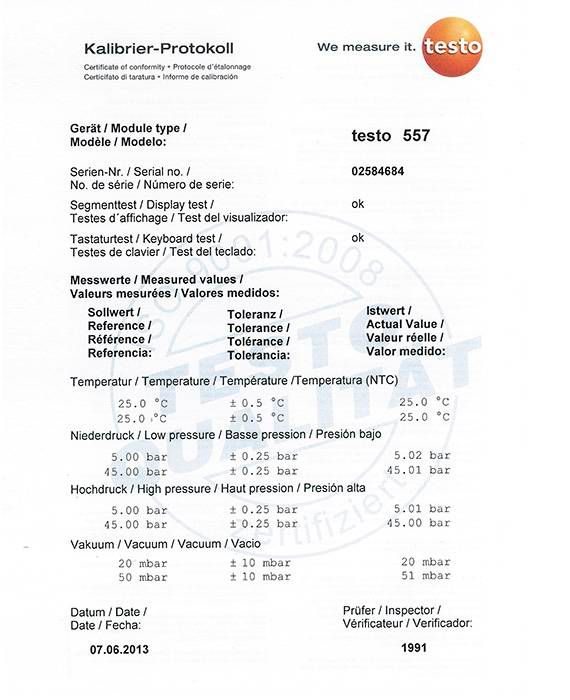 Testo-557-Set เครื่องวัดสูญญากาศ Digital Refrigeration Gauge with Vacuum probe