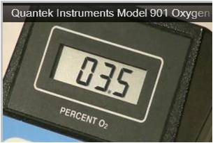 เครื่องตรวจวัดออกซิเจนในบรรจุภัณฑ์, Food Packages O2 Analyzer, QU-901,O2 Analyzer, quantek, Oxgen meter