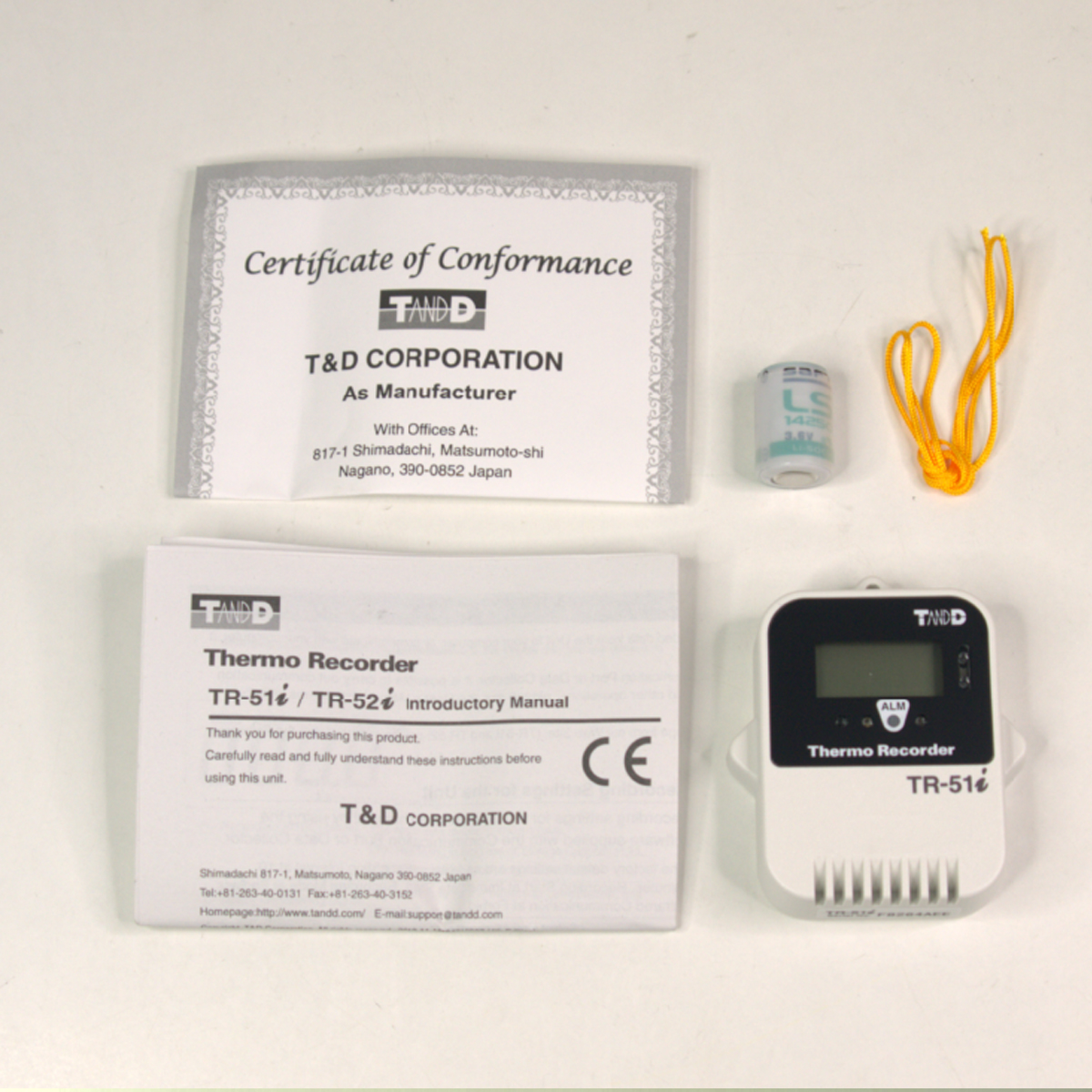 T&D TR-51i เครื่องบันทึกอุณหภูมิเซนเซอร์ในตัว บันทึกข้อมูลสูงสุด 16,000 ค่า | Temperature Data Logger
 T&D TR-51i เครื่องบันทึกอุณหภูมิเซนเซอร์ในตัว บันทึกข้อมูลสูงสุด 16,000 ค่า | Temperature Data Logger