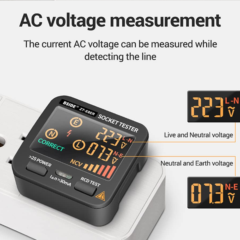 ZOYI ZT-E4 เครื่องตรวจเช็กเต้ารับไฟฟ้า (Socket Tester)
 ZOYI ZT-E4 เครื่องตรวจเช็กเต้ารับไฟฟ้า (Socket Tester)