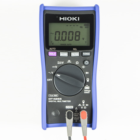 Hioki DT4255 ดิจิตอลมัลติมิเตอร์ True RMS (With fused measurement terminals) Hioki DT4255 ดิจิตอลมัลติมิเตอร์ True RMS (With fused measurement terminals)