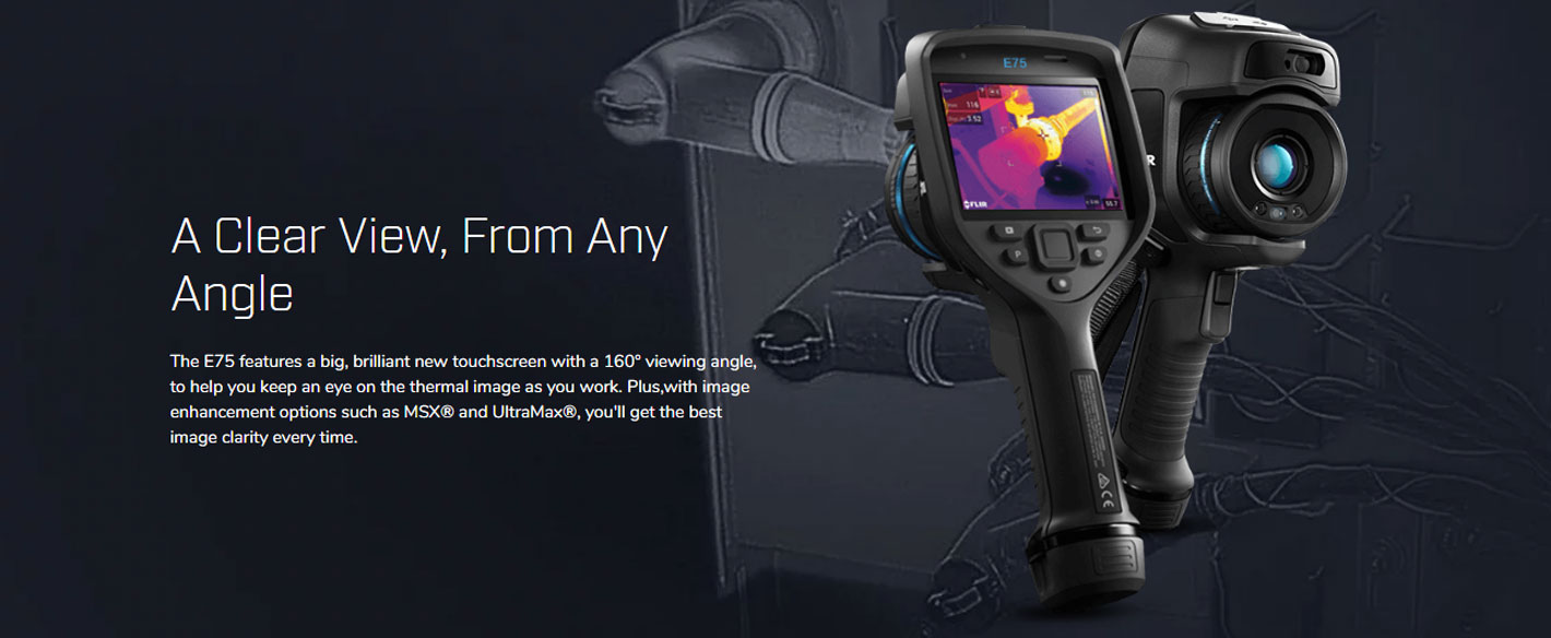 FLIR E75 กล้องถ่ายภาพความร้อน รุ่น Advanced (320×240 Pixels) FLIR E75 กล้องถ่ายภาพความร้อน รุ่น Advanced (320×240 Pixels)