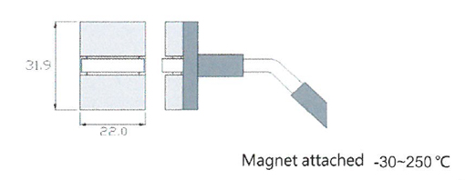 Rixen MK-02EX Series Magnetic surface temperature probe Max. 250℃ (Type K) Rixen MK-02EX Series Magnetic surface temperature probe Max. 250℃ (Type K)