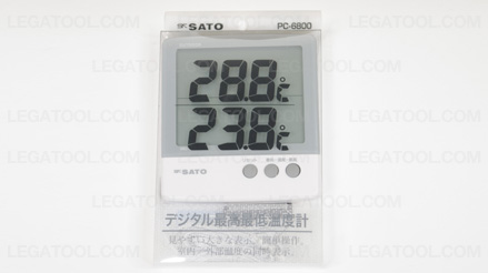SK Sato PC-6800 เครื่องวัดอุณหภูมิ 2จุด Indoor และ Outdoor (External sensor) SK Sato PC-6800 เครื่องวัดอุณหภูมิ 2จุด Indoor และ Outdoor (External sensor)