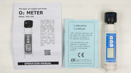 Lutron PO2-250 เครื่องวัดออกซิเจน (O2) และอุณหภูมิในอากาศแบบพกพา Lutron PO2-250 เครื่องวัดออกซิเจน (O2) และอุณหภูมิในอากาศแบบพกพา