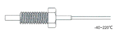 Rixen TK-01 โพรบวัดอุณหภูมิชนิดเกลียว Max.250℃ (Type K) Rixen TK-01 โพรบวัดอุณหภูมิชนิดเกลียว Max.250℃ (Type K)