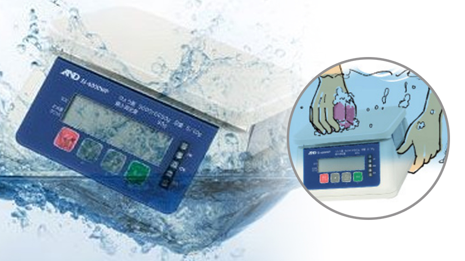 AND SJ-15KWP เครื่องชั่งน้ำหนักดิจิตอล (IP67) | Max.15kg (Waterproof Checkweighing Scales) AND SJ-15KWP เครื่องชั่งน้ำหนักดิจิตอล (IP67) | Max.15kg (Waterproof Checkweighing Scales)
