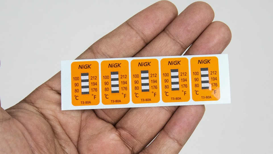 NiGK T3-80A Temperature Label (80 | 90 | 100℃) | 40pcs/ 1pack NiGK T3-80A Temperature Label (80 | 90 | 100℃) | 40pcs/ 1pack