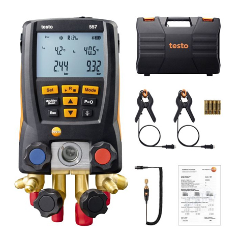 Digital manifold testo 557 kit  Digital manifold testo 557 kit