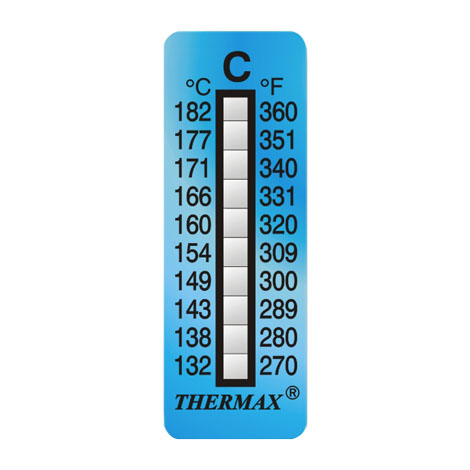 THERMAX 10C แถบวัดอุณหภูมิแบบ 10 ระดับ (10 label | pack) THERMAX 10C แถบวัดอุณหภูมิแบบ 10 ระดับ (10 label | pack)