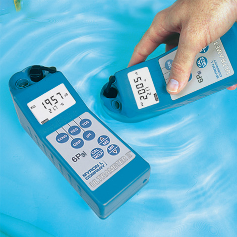 Myron Ultra-6PFCe เครื่องวัดและทดสอบคุณภาพน้ำ 7in1 (Conductivity, TDS, Resistivity, pH, ORP, Free Chlorine, Temp.) Myron Ultra-6PFCe เครื่องวัดและทดสอบคุณภาพน้ำ 7in1 (Conductivity, TDS, Resistivity, pH, ORP, Free Chlorine, Temp.)