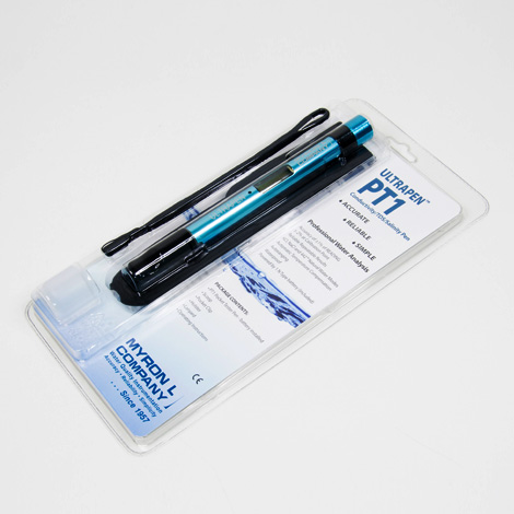 Myron Ultrapen-PT1 ปากกาวัดค่าการนำไฟฟ้าในน้ำ (Conductivity/ TDS./ Salinity/ Temp.) Myron Ultrapen-PT1 ปากกาวัดค่าการนำไฟฟ้าในน้ำ (Conductivity/ TDS./ Salinity/ Temp.)
