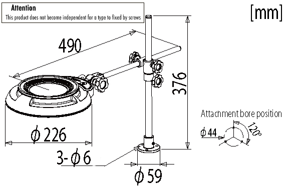 Otsuka SKKL-D Series โคมไฟแว่นขยาย Fixed-type desk holder Otsuka SKKL-D Series โคมไฟแว่นขยาย Fixed-type desk holder