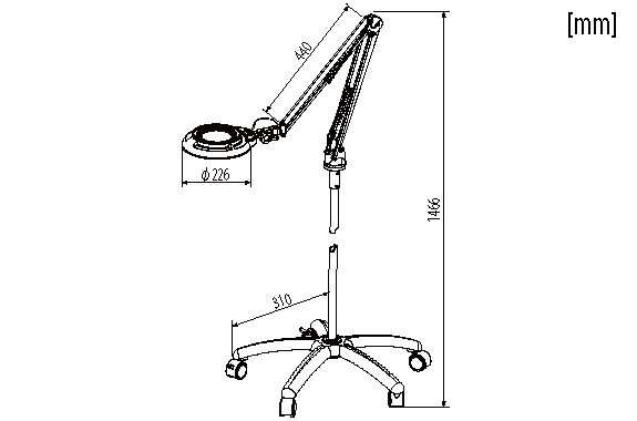 Otsuka SKKL-F Series โคมไฟแว่นขยาย (Free-arm type) Otsuka SKKL-F Series โคมไฟแว่นขยาย (Free-arm type)