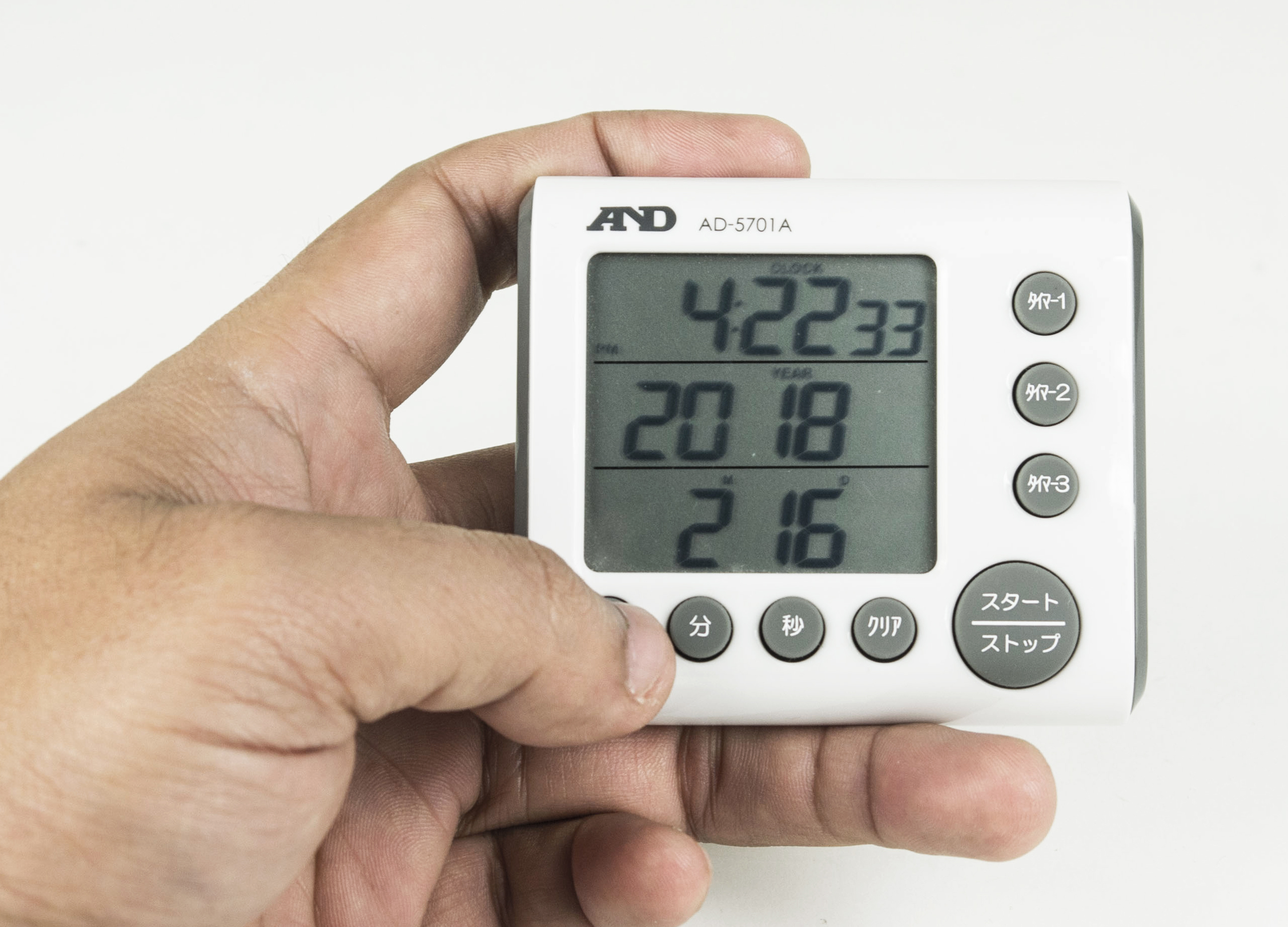 AND AD-5701A นาฬิกาจับเวลา (3 channels Digital Timer) AND AD-5701A นาฬิกาจับเวลา (3 channels Digital Timer)